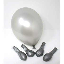 Twist4 30 Balloons, 10 Pieces of Each Colour - in Various Colours - 100% Natural Latex & 100% Biodegradable - Twist4 (Turquoise/Silver/White)