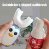 Kids Foam Toothpaste with Strawberry Flavor, Fluoride Free Natural Formula,