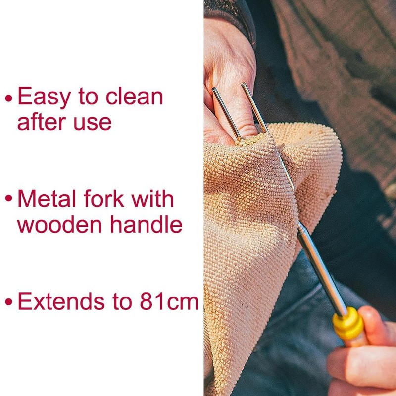 YöL Telescopic Marshmallow Toasting Fork - Extendable Food Roasting Stick