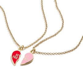 Alex and Ani A22ENBF22SG,Color Infusion, Best Friends Set of 2 Necklaces,Shiny Gold,Pink, Necklaces