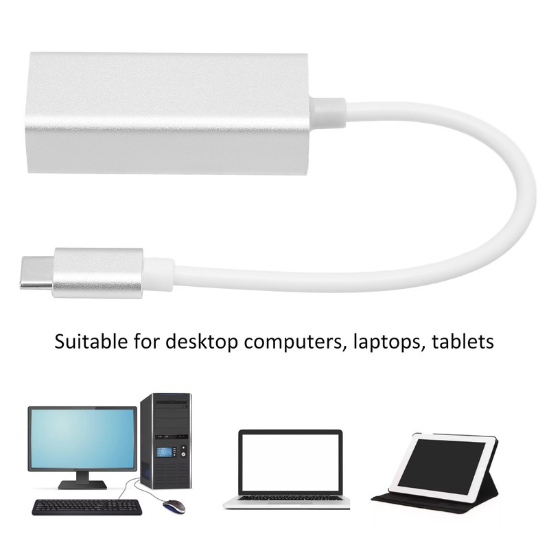 Type C to RJ45 Adapter 100M 1000M Drive Free Hot