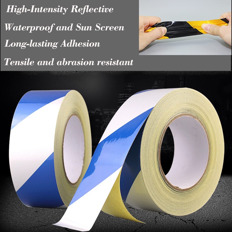 mumisuto Hazard Warning Tape, 50 mm * 30 m Delimit