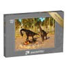 puzzleYOU: 48 Piece Puzzle "Dinosaur Baby: Nest with 3D Illustration,