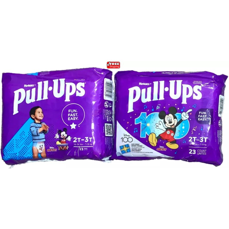 Huggies Pull Ups Boys Training Pants Size 2T-3T, 16-34 Lbs