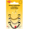 Kleiber + Co.GmbH Mantel-Anhänger 3er-Set, Metall, ca. 8,3 cm x 1,1 cm