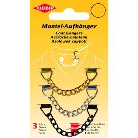 Kleiber + Co.GmbH Mantel-Anhänger 3er-Set, Metall, ca. 8,3 cm x 1,1 cm