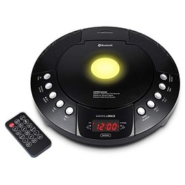 HANNLOMAX HX-330CD CD Player, FM Radio, Bluetooth, Alarm Clock, Red LED Display, USB Port for Charge/MP3 Playback, Aux-in, Remote Control