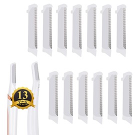 13 Replacement Heads Compatible with Flawless Finishing Touch Dermaplane Glo Sonic Facial Exfoliator Facial Hair Removal Refill Blade