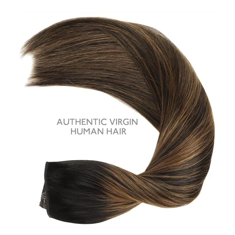 Wennalife Extensiones Cabello 75gr 14in Natural Negro Castaño