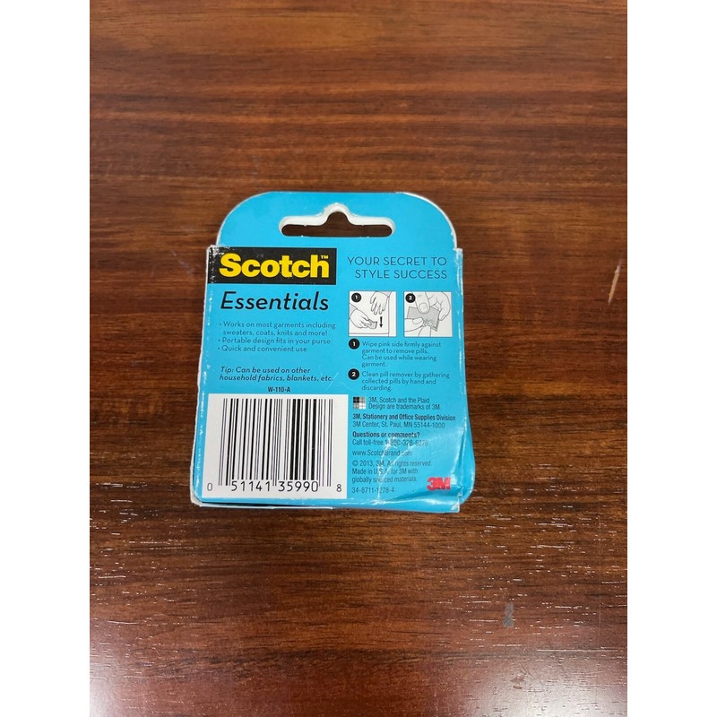 Scotch Essentials Sweater Pill Remover Garment Knit Fabric Fuzz NIB