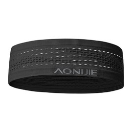 AONIJIE Sweatbands Sports Headband for Men & Women Moisture Wicking & Breathable Workout Headband for Running Cycling Football Yoga Athletic (Gray)