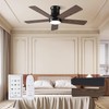 Autoday Ceiling Fans with Lights, 42 Inch Low Profile Ceiling