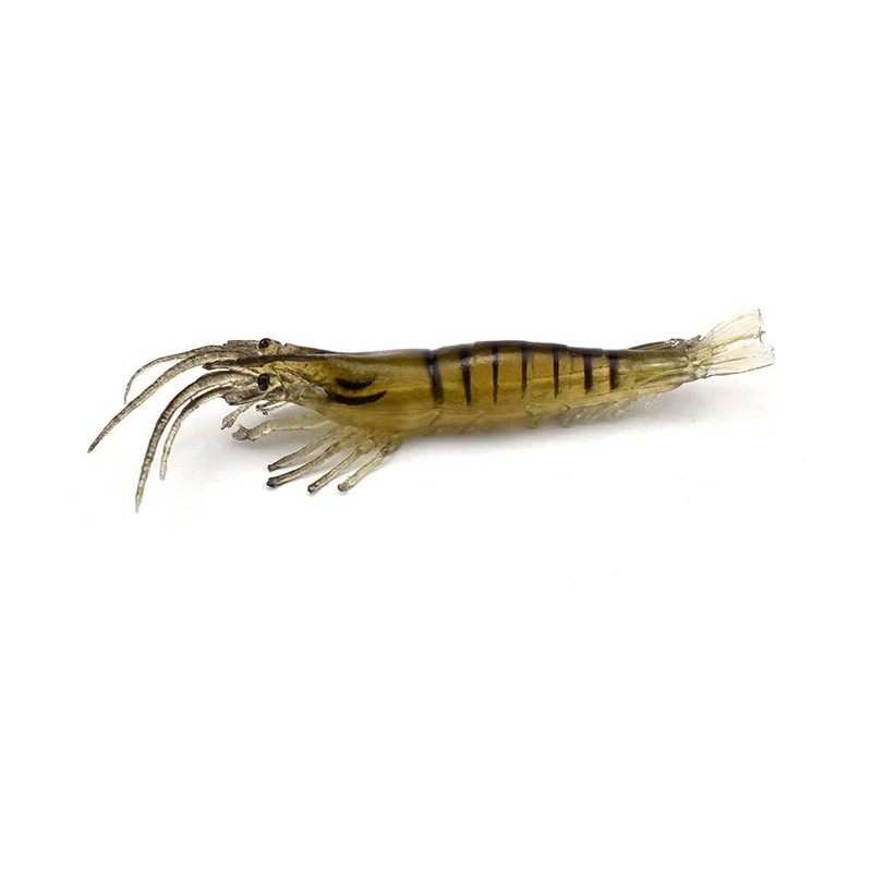 KTGCOZS Pack of 10 2.75" Shrimp Lures Soft Plastic Bait