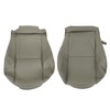 ANTUKO Leather Seat Cover Gray Driver Passenger Bottom Top Replacement