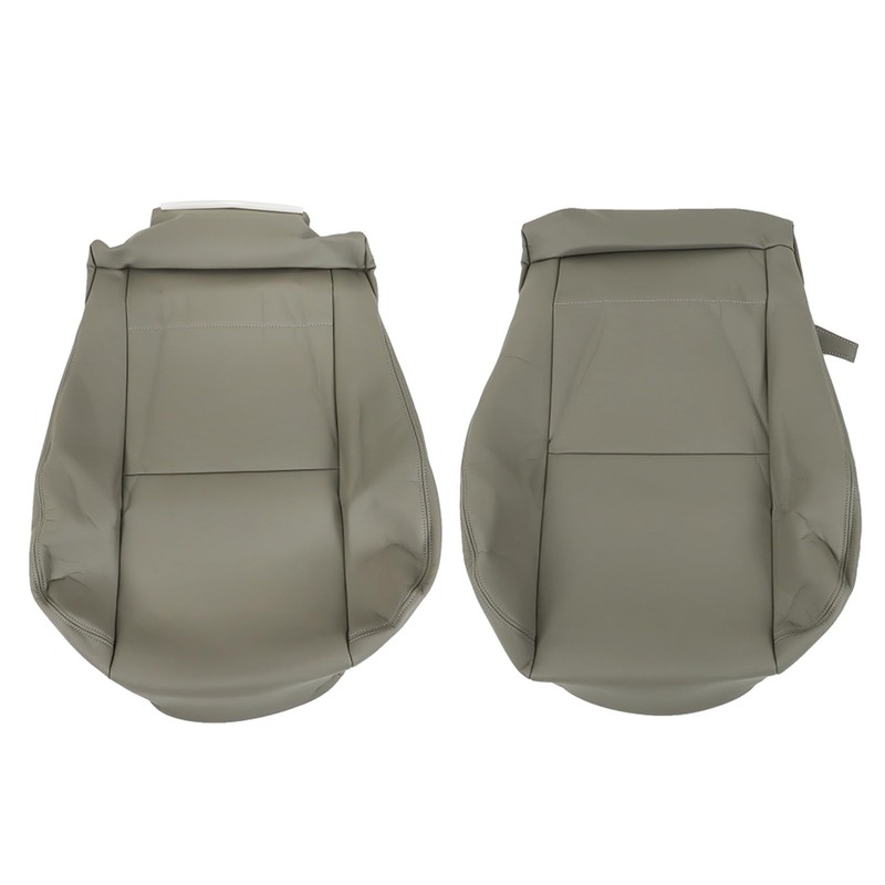 ANTUKO Leather Seat Cover Gray Driver Passenger Bottom Top Replacement