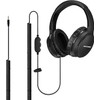 MOXKING 19.5Ft / 6M Extra Long Cord Headphones for TV