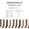 NORDIC Socks, 2 Pairs Merino Wool Knee Socks for Men