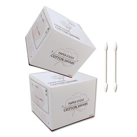 1000 Pieces Precision Tips,Double Pointed Cotton Swabs with Paper Stick for Makeup & Cleaning
