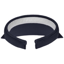 Lipodo Ladies’ Sports Cap with Visor, One Size (54 - 60 cm) - Plain Sun Visor, Made of 100% Cotton with Terry Cloth Band - Women’s Summer Sun Cap for Golf, Tennis and Leisure - dark blue