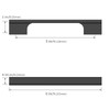 Asidrama 10 Pack 5 Inch(128mm) Matte Black Cabinet Pulls Kitchen