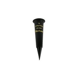 In Loving Memory Husband grave flower vase funeral spike