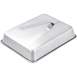 Endoshoji TKG Cast Iron Steak Cover with Handle, 15 Size: Dimensions 11.6 x 9.1 x 2.0 inches (297 x 232 x 50mm), Rust-resistant and hygienic stainless steel, Commercial Use GST09015