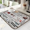 Haoh Drying Mat Kitchen Counter Microfibre Dish Drying Mat 45