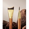ROWNYEON CM193 Foundation Brush, Extra Fine, Fishtail Shape, Makeup Brush,