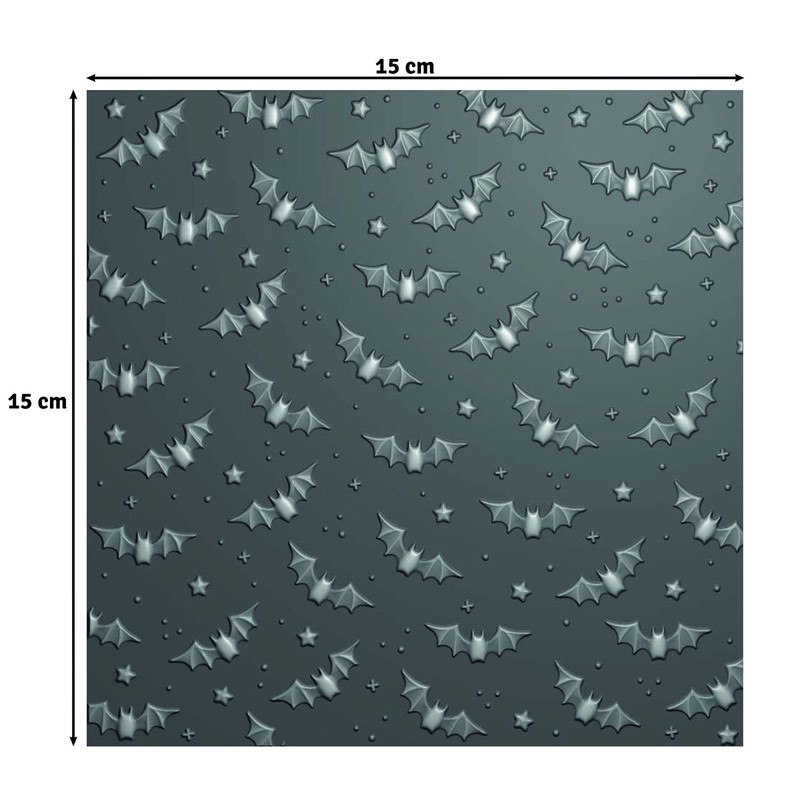 Vaessen Creative 3D Embossing Folder - Bats 5.9 x 5.9"