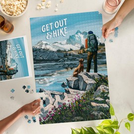 Lantern Press 1000 Piece Jigsaw Puzzle, Get Out and Hike