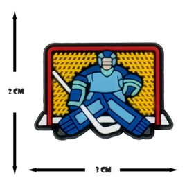 Hockey Goalie Badge Reel ID Holder Accent Chain Badge Clip Yazzle Dazzle Set of 2 Nurse Doctor