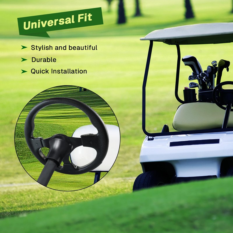 VOONKE Golf Cart Steering Wheel and Golf Adapter for Club