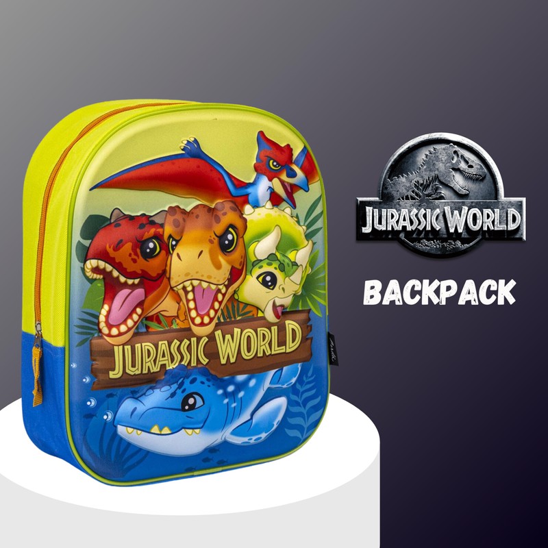 Jurassic World Backpack Dinosaur Design School Backpack 3D Children's Backpack