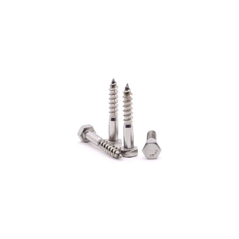 Glvaner M12 x 90mm (4 pcs) Stainless Steel Hex Head