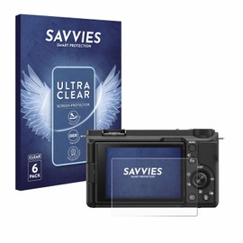 Savvies 6 Pack Screen Protector compatible with Sony Alpha ZV-E10 II Protection Film Clear
