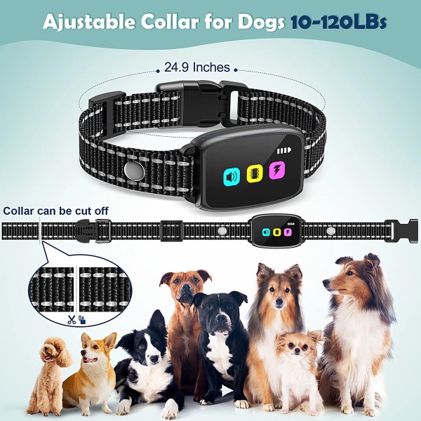 LAKWAR Dog Training Collar Remote 8 Sound Options Shock Vibration