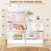 Lkeiyay Kids Bookshelf and Toy Storage Organizer,4 Open Shelves -