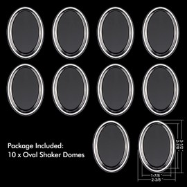 14PCS/Set 10 Pcs 3D Dimensional Shaker Domes with 17Pcs/Set Ellipse Metal Dies for Card Making Peel-Away Adhesive Ellipse Clear Plastic Dimensional Domes for Shaker Card Making Handmade Crafts