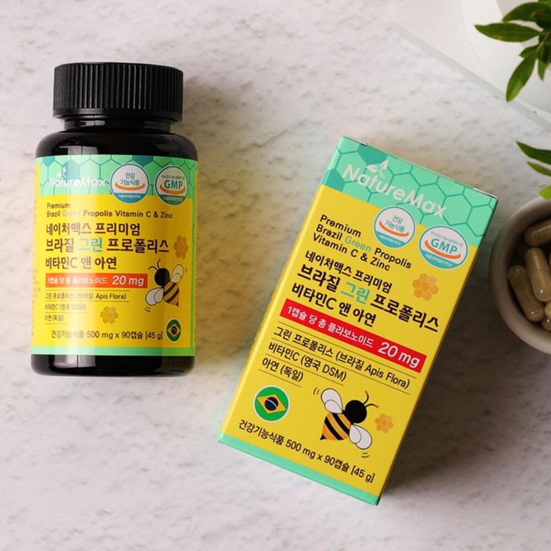 Brazilian Green Propolis Zinc Flavonoids 4 pieces / 브라질그린프로폴리스 아연