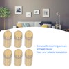 12Pcs Standoff Screws Stainless Steel Electroplated Brushed Gold Advertising Nails