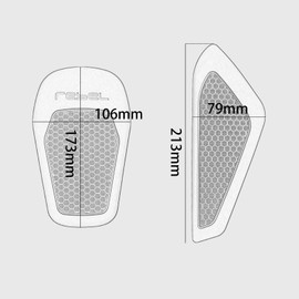 GFARDMOTO Motorcycle Tank Pad for Honda Level 1100 CMX1100 2017-2025 Anti-Slip Tank Protector Sticker Rubber Fuel Tank Grip Accessories Rubber Material Black