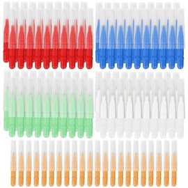 100 Stück Interdentalbürsten, Zahnzwischenraumbürsten, Zahnstocher Reiniger, Zwischenraum Zahnbürste, Zahnreinigung Werkzeug zur Reinigung Schmaler Interdentalzähne Den Zähnen Zahnreinigung Werkzeug