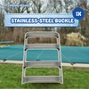 Poolzilla Outdoor Stainless Steel Bar Buckle for Pool Safety Cover