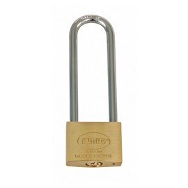 Amig - Extra Long Arc Padlock | Secure Brass & Steel Bow for Lockers, Grilles | 40mm Width, 90mm Arc | Ideal for Gym, Luggage, Toolbox | Matte Brass, 40mm, Brass and Steel Bow