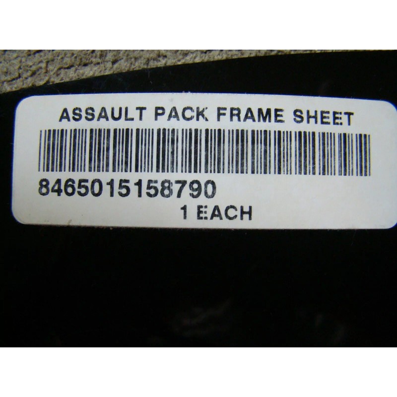 USMC MARPAT ILBE Assault Pack - Flexible Plastic Frame Sheet