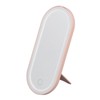 Makeup Case Rotatable Mirror Lid Dimmable LED Light Portable Cosmetic