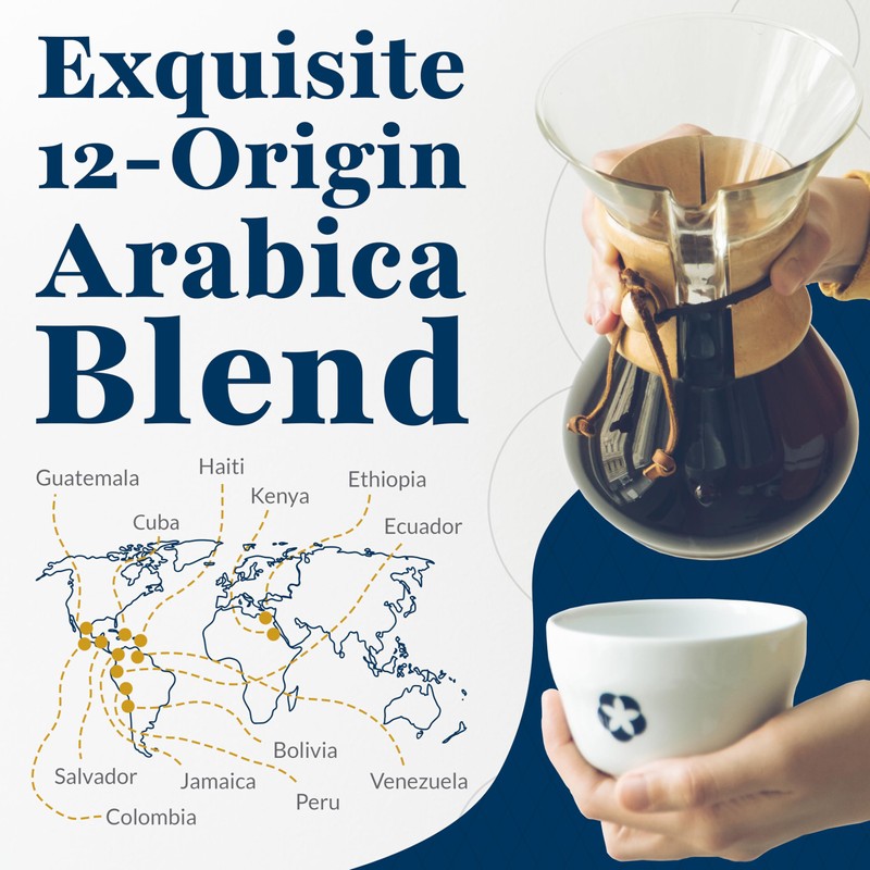 Bazzara Dodicigrancru Ground Filter Coffee 250g, Luxury 12-Origin Arabica Blend,