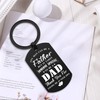 ENGZHI Stepdad Gifts Step Dad Keychain - Thanks for Putting