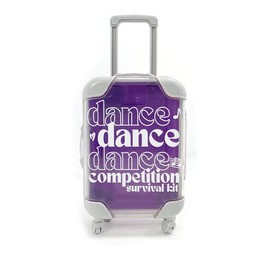 Dance Competition Survival Kit – Mini Suitcase Favor for Dancers - Color: Purple, Case Size: Mighty (6" tall x 3.5" wide)