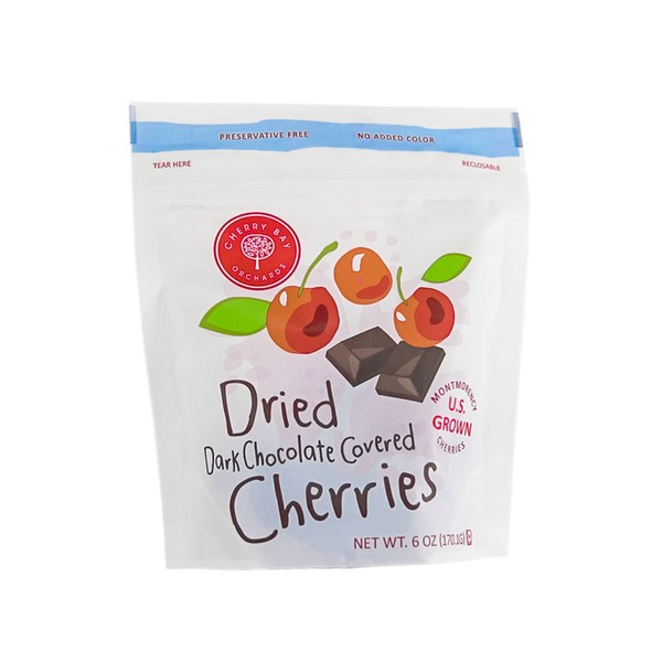 Cherry Bay Orch - Cherries Dried Dk Choc 6 oz